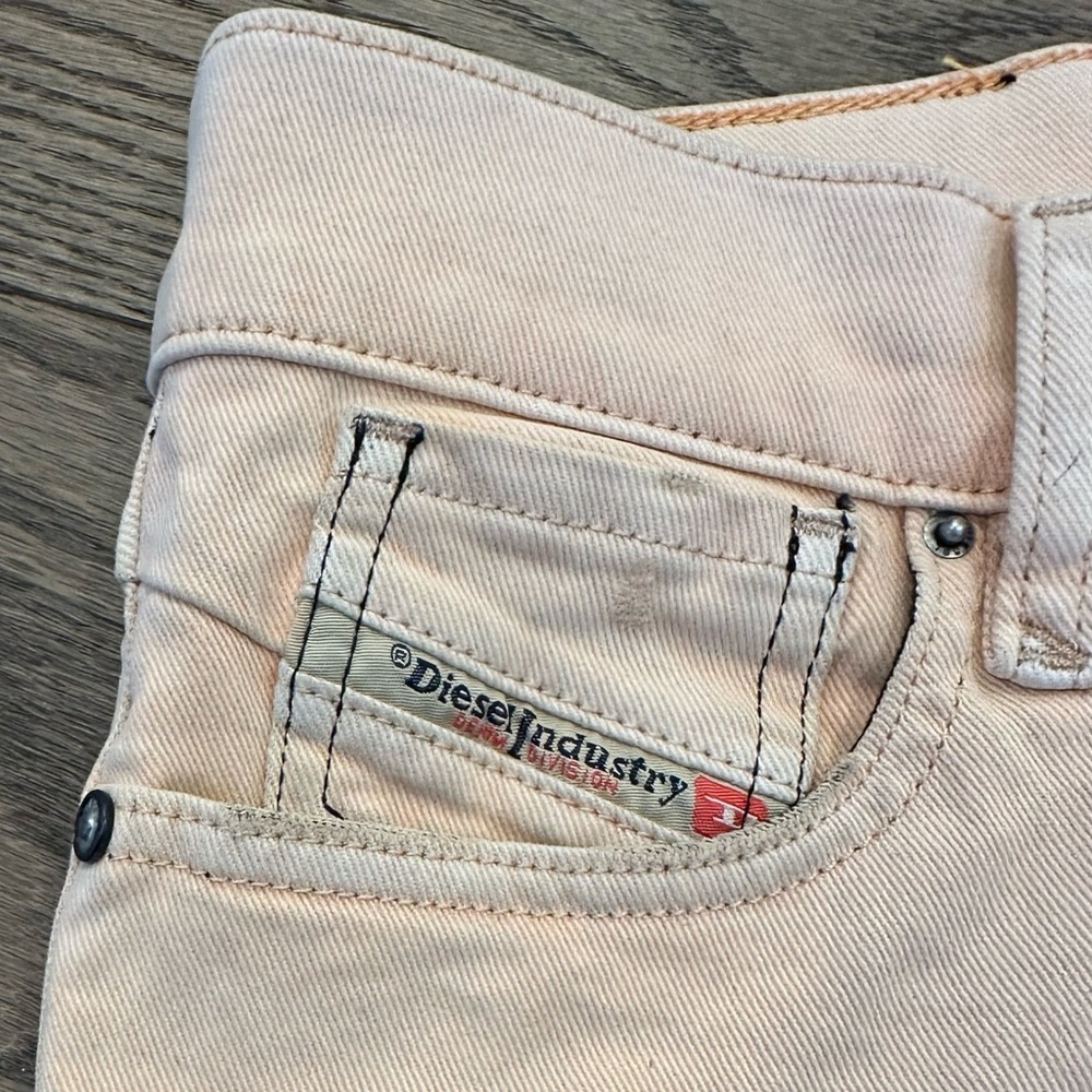 Diesel Getlegg Skinny Jeans Pink Size 24 NWT | Low Rise Distressed Denim Y2K - Picture 3 of 9